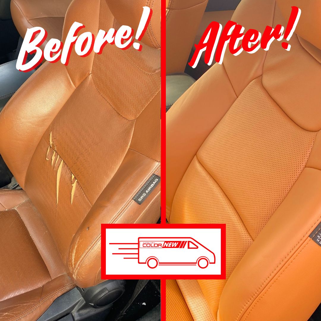 Website Before & After Leather Seat